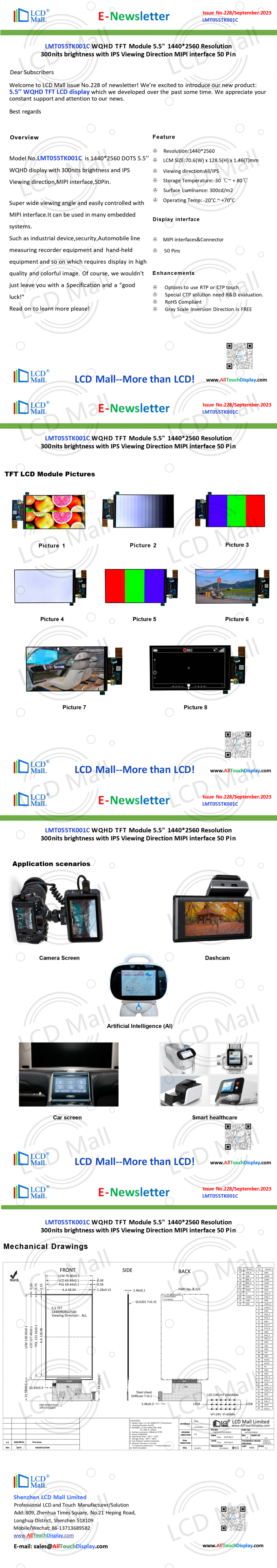 ultime notizie sull'azienda ISSUE n. 228 Newsletter_5.5 pollici LMT055TK001C Da LCD Mall  0