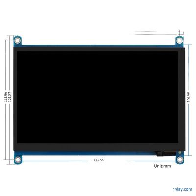 comprare Display LCD 24 bit RGB Raspberry PI Display LCD 7 pollici 1024x600 ODM OEM online manufacture