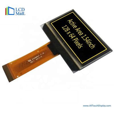 comprare 1Modulo di schermo OLED giallo da.54 pollici Modulo di display TFT da 128x64 online manufacture