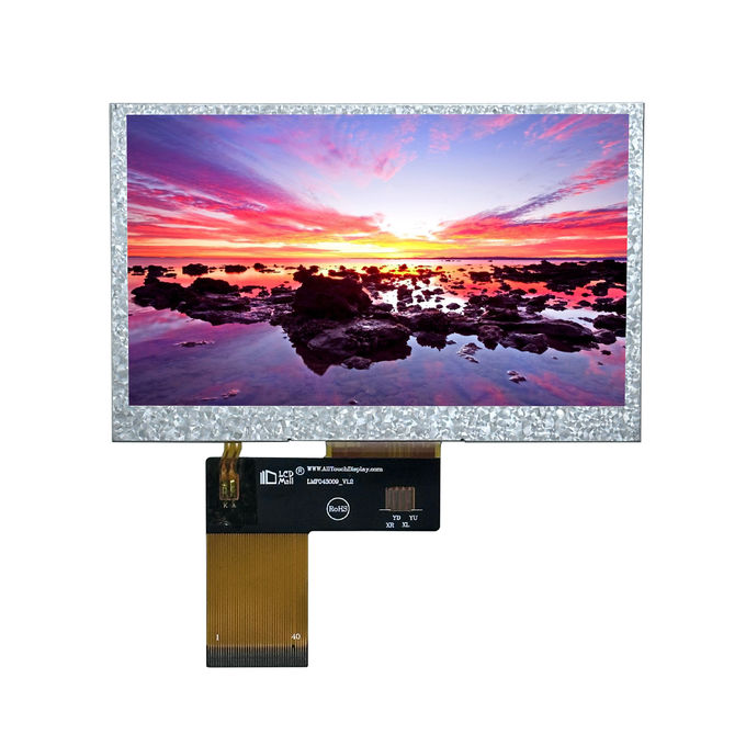 4.3" TFT trasmettitore 480x272 280nits IPS Glass RGB Display LCD da 4,3 pollici con OEM/ODM PCAB/CPT/RTP 0