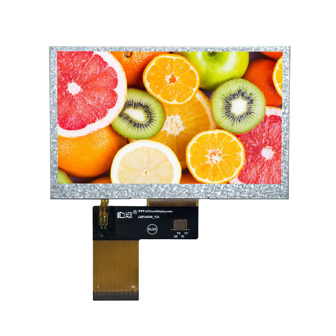 4.3" TFT trasmettitore 480x272 280nits IPS Glass RGB Display LCD da 4,3 pollici con OEM/ODM PCAB/CPT/RTP 1
