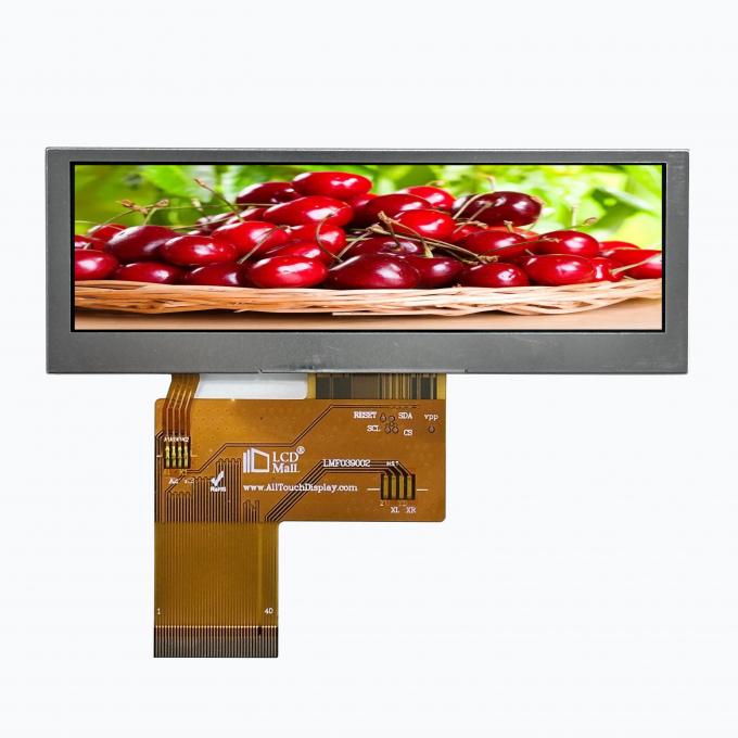 Modulo LCD trasmissivo 480x128 RGB TFT con display WQVGA da 3,9 pollici e retroilluminazione LED bianca a 10 chip 0